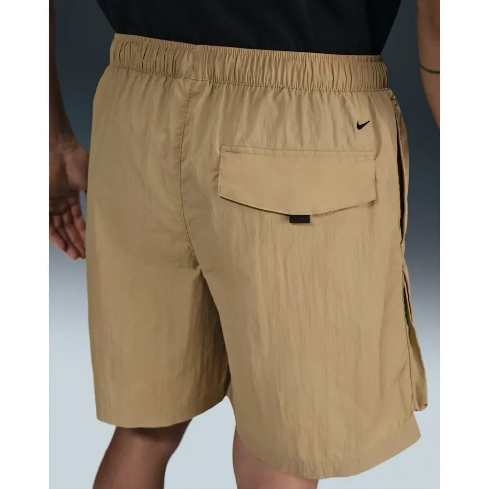 Nike Tech Cargo Shorts Mens Small Tan Loose Fit Above Knee HJ0677-297 NWT